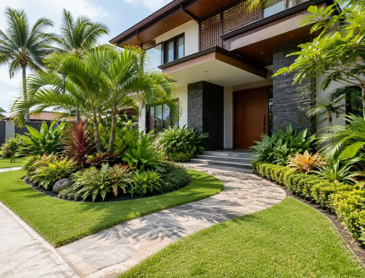 Modern Tropical Residence landscaping project by RSN